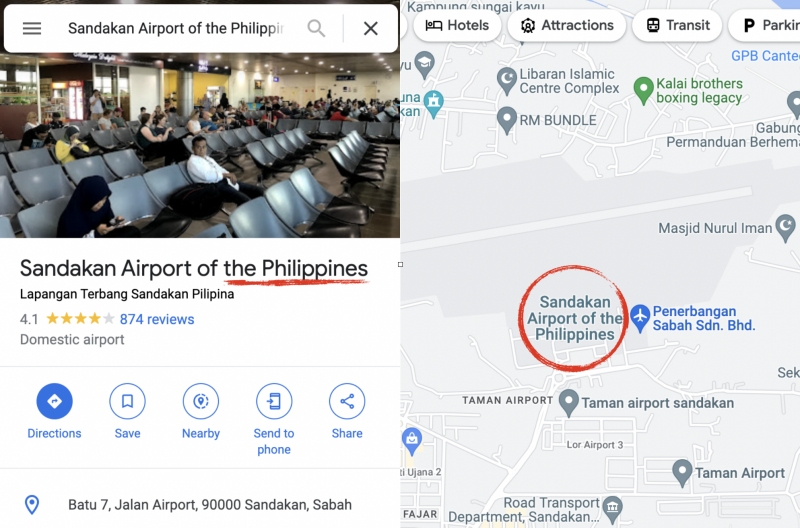Sabahans in shock as more local landmarks placed under Philippines on Google Maps