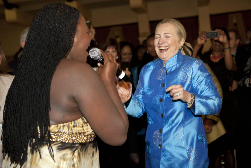 A dancing Hillary Clinton defends Finland’s PM for letting loose