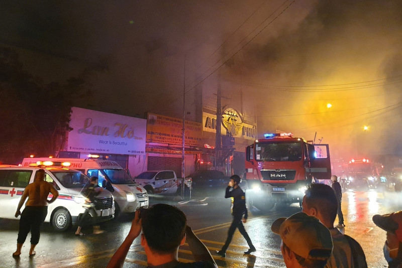 Two police officers arrested in Vietnam after blaze killed 32
