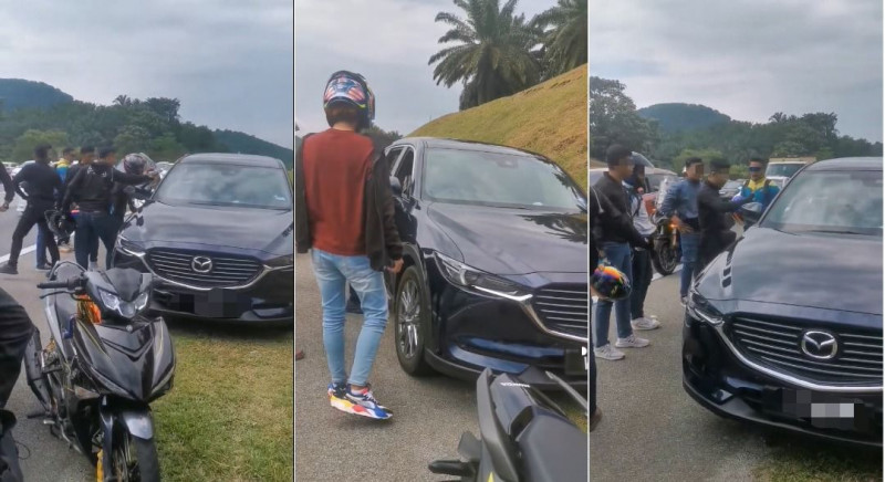 Cops probing into viral clip of bikers berating motorist in emergency lane