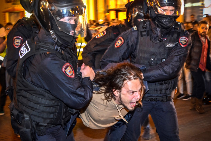 Over 1,300 arrests in Russia anti-mobilisation protests: NGO