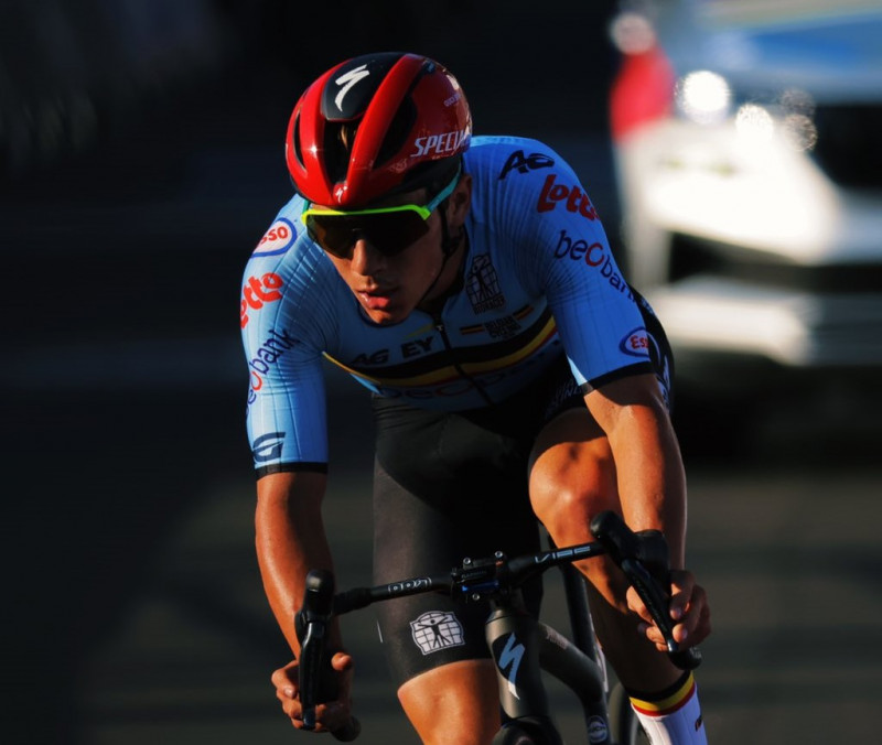 Belgium’s Evenepoel goes solo to win road race world title