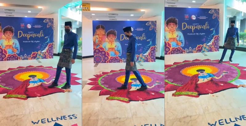 Cops remand two for three days for allegedly defacing Deepavali kolam