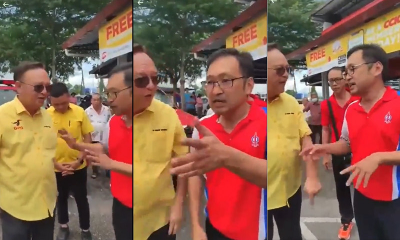 GE15: Stampin candidates lose cool during fire incident