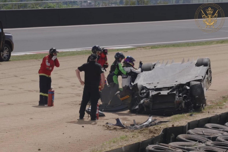 Tunku Putera of Johor escapes unhurt in high-speed crash at Australian GT