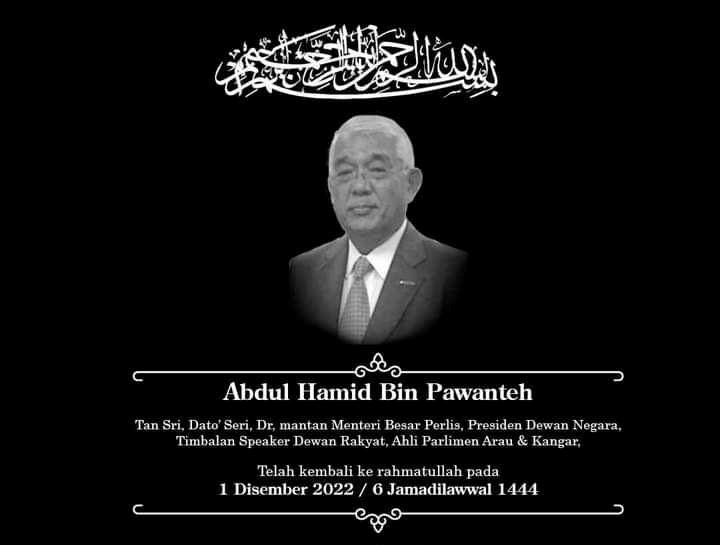 [UPDATED] Former Perlis MB Hamid Pawanteh dies aged 78