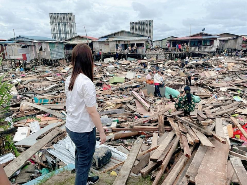 Monster tides leave homes flooded, destroyed in Sabah