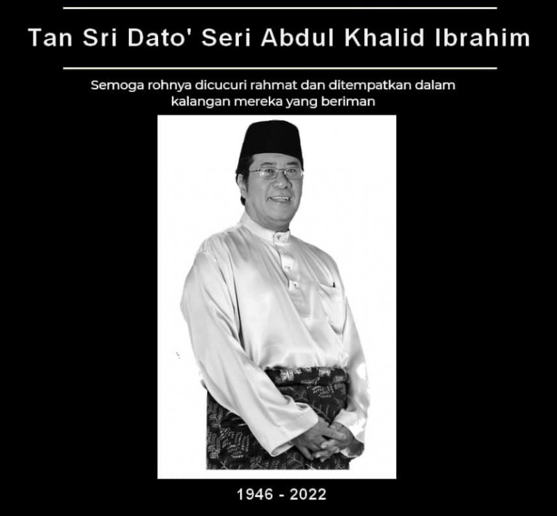 Ex-Selangor MB Khalid dies at 75