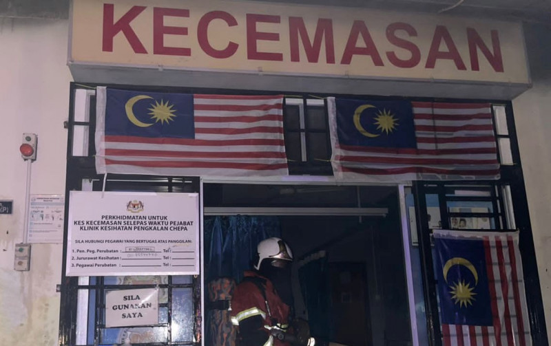 Fire destroys 80% of Pengkalan Chepa Health Clinic