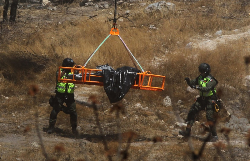 Mexican officials find 45 bags of human remains in ravine
