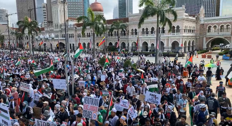 [UPDATED] Over 5,000 attend pro-Palestinian rally at Dataran Merdeka