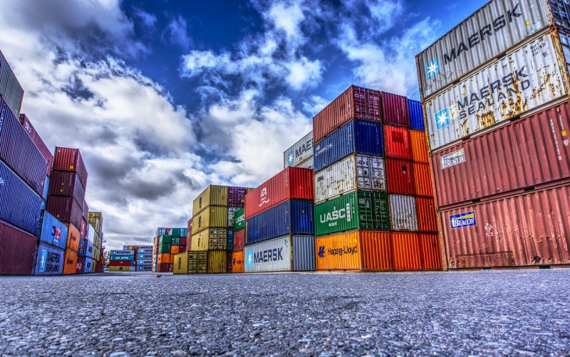 Man crushed to death by toppled container