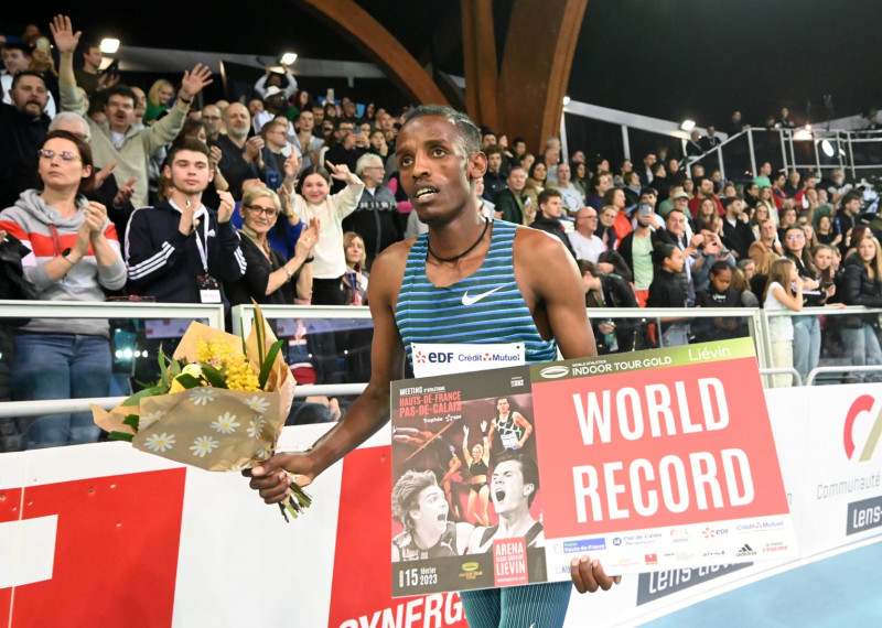 Girma breaks 25-year-old 3,000m world indoor record