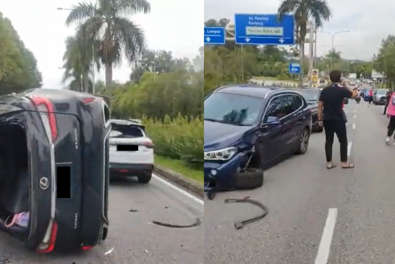 Bukit Jalil six-vehicle pile-up: cops arrest driver under influence