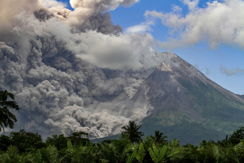 Indonesia’s Merapi volcano erupts, covers villages in ash