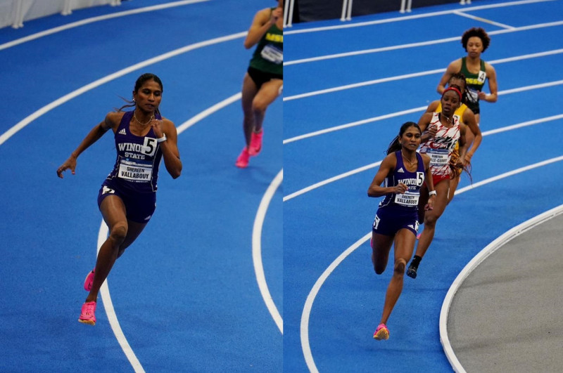 Shereen breaks 400m indoor record again