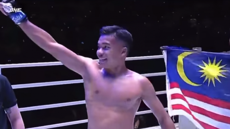 Kabilan stuns in ONE Championship debut, wins 350,000 baht bonus