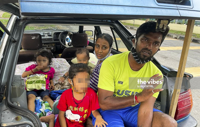 Impoverished family living in car gets help from Hindu group