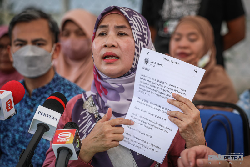 Kg Sg Baru terrace residents object to scant compensation