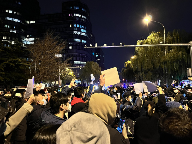 Protests erupt in Shanghai against Covid-19 restrictions