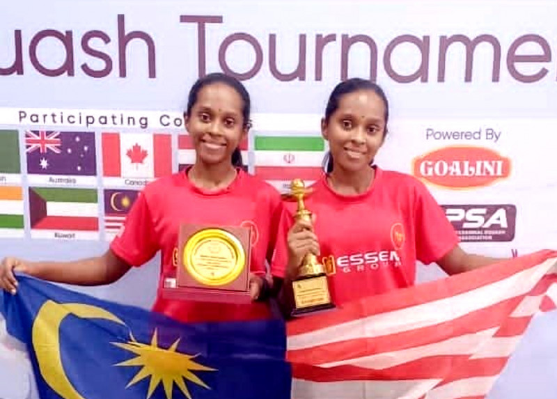 M’sian squash twins, The V’s, set sights on becoming world beaters