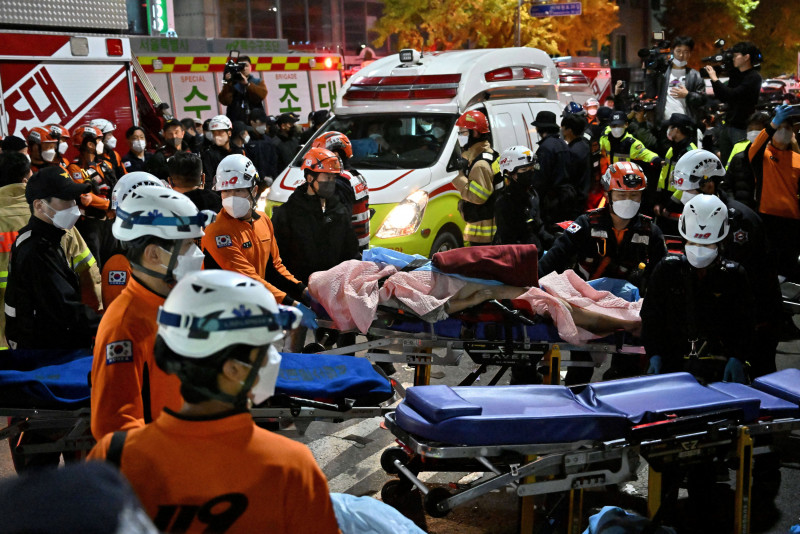 Nearly 150 crushed to death in Halloween stampede in Seoul
