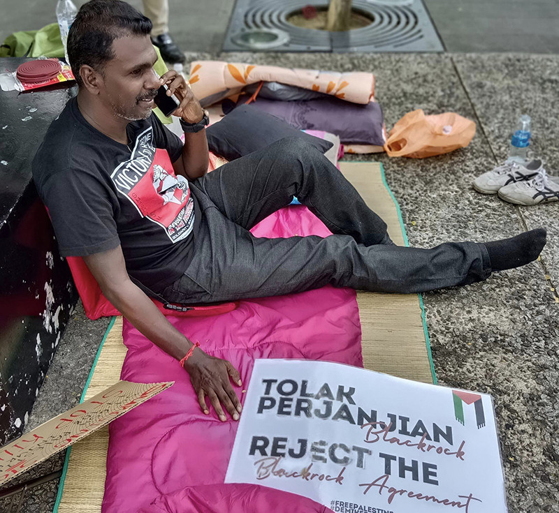 Pro-Palestine activist stops hunger, silent protest for 2 days
