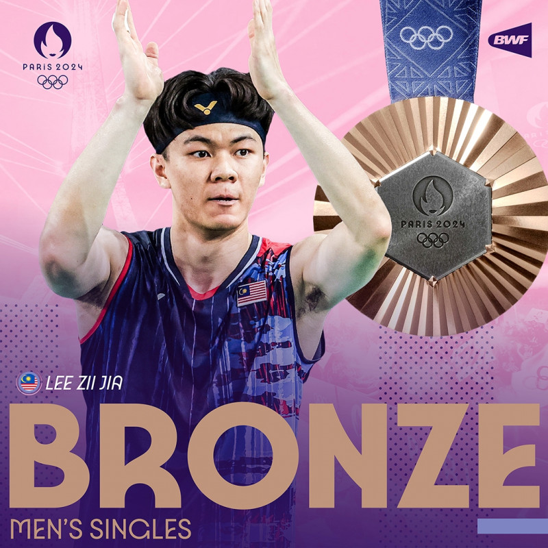 Zii Jia wins 2nd bronze medal for Malaysia in Paris Olympics