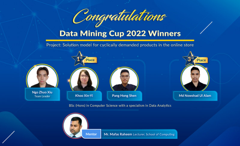 APU students win first, third place in Data Mining Cup 2022