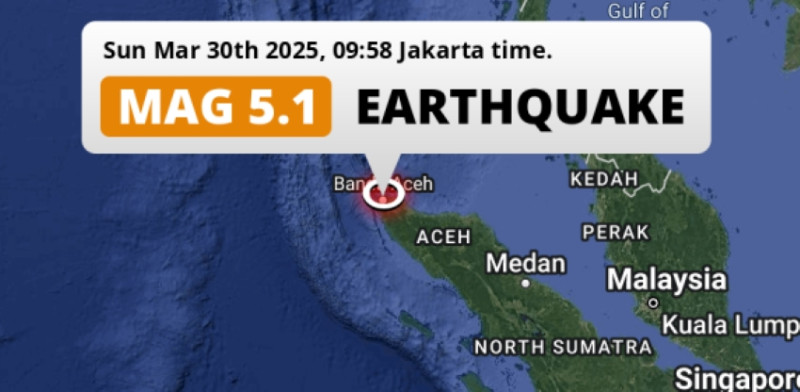 5.2-magnitude earthquake strikes off Indonesia’s Aceh (UPDATED)
