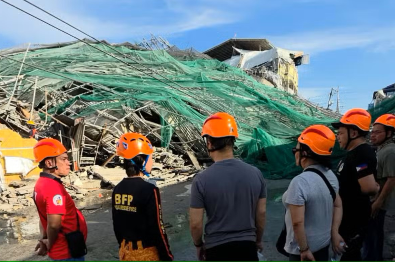 High-rise building collapses in Philippine city, 24 people pulled out alive