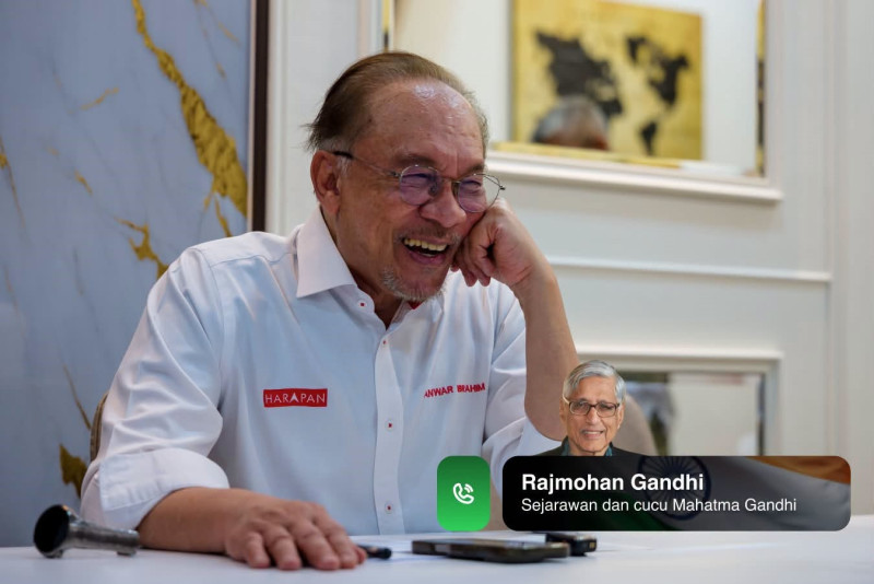 Anwar seeks to strengthen Malaysia-India ties with invitation to Gandhi's grandson