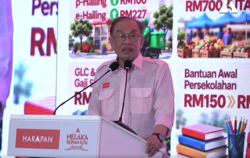 Anwar places unity and cost of living at centre of PH’s Melaka election campaign