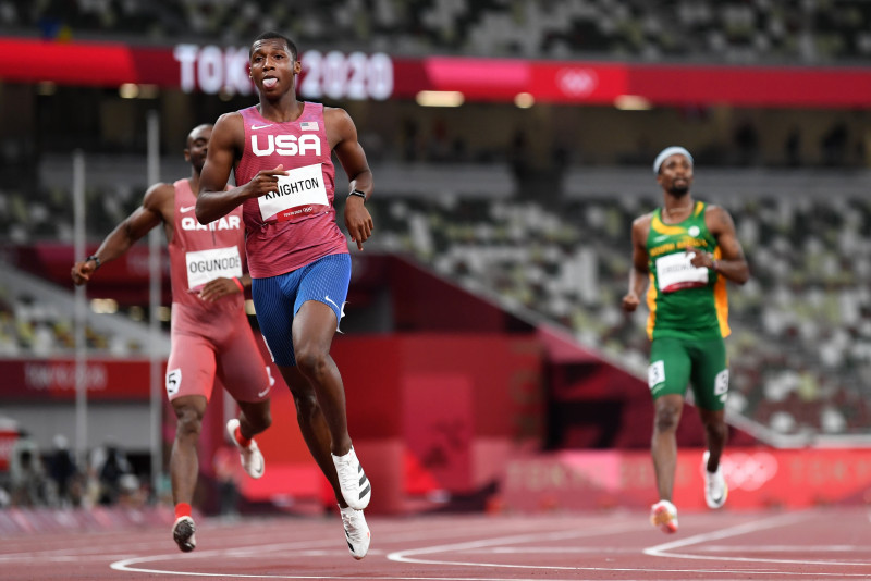 Teenage sprinter Knighton becomes fourth fastest runner over 200 metres 