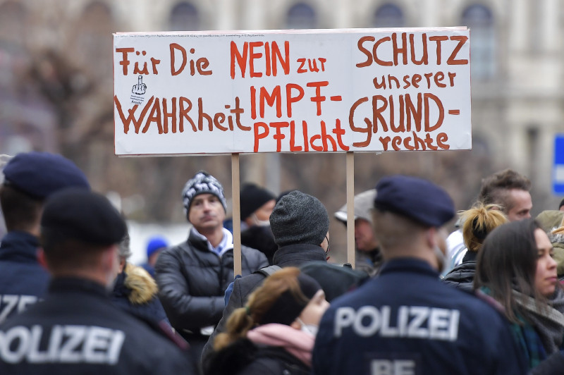 Austria first in EU to pass law on compulsory Covid jabs