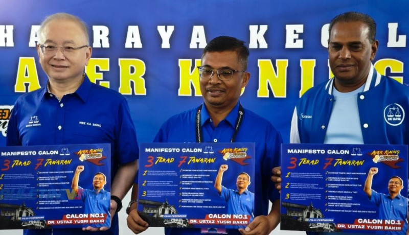 Ayer Kuning by-election: BN candidate unveils three pledges, seven key offers