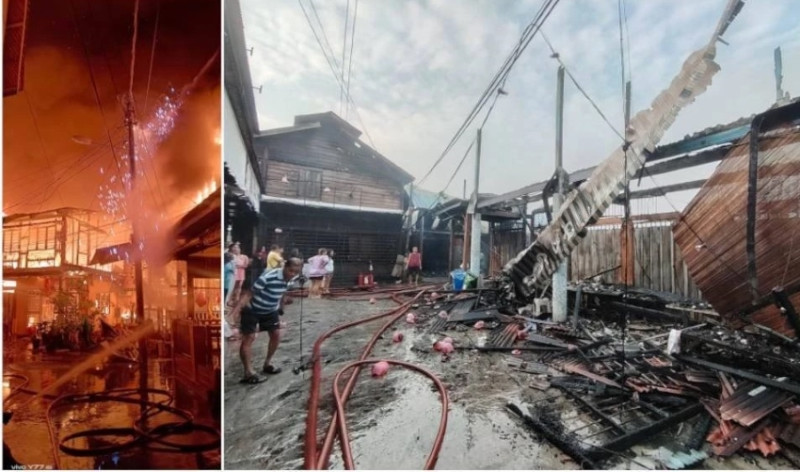 Fire destroys 21 homes and eateries in Bagan Pasir Laut