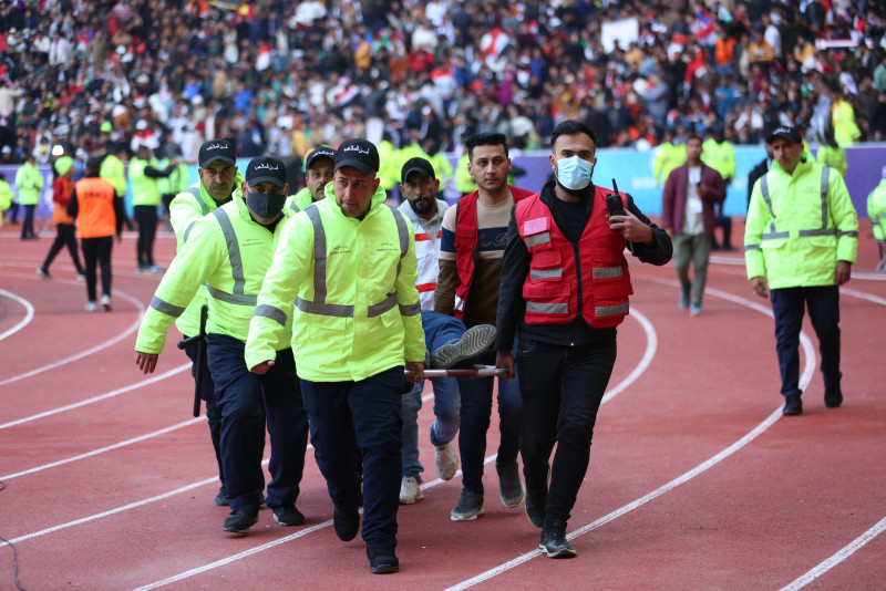 One dead, dozens hurt in stampede before Iraq Gulf Cup final