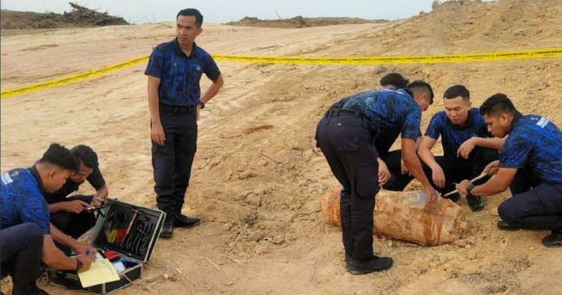 World War II bomb found in plantation, safely destroyed in Jasin