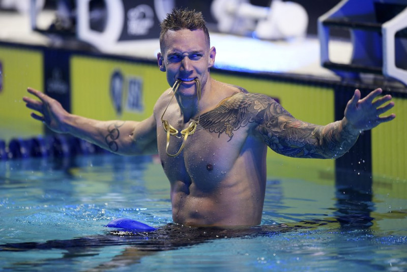 One down, six to go at Olympics for US swim star Dressel