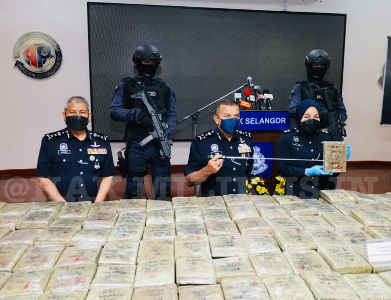 Police seize 1.33 tonnes of cannabis worth RM3.33 mil in Selangor