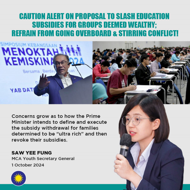 Proposal to classify subsidies based on family income is regressive, says MCA youth