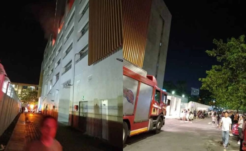 Two suffer breathing difficulties in lift as over 100 residents evacuated during condominium fire