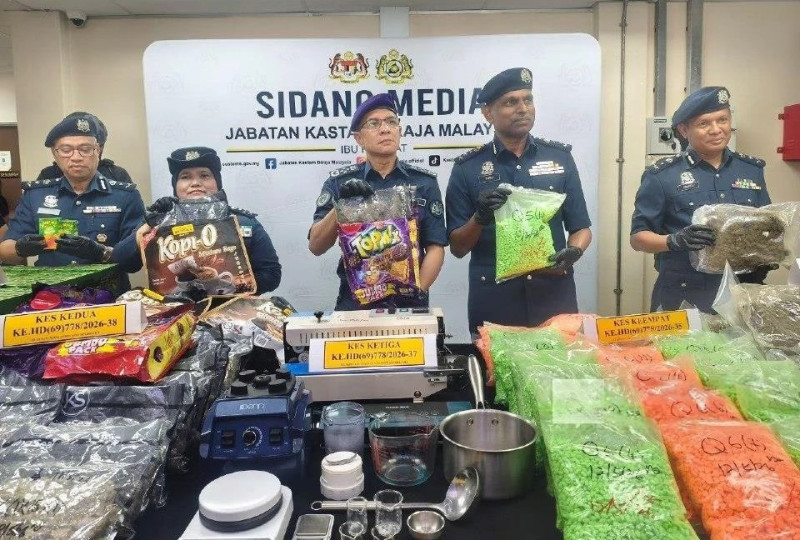 Customs busts five international drug syndicates seizing over RM300 million worth of narcotics