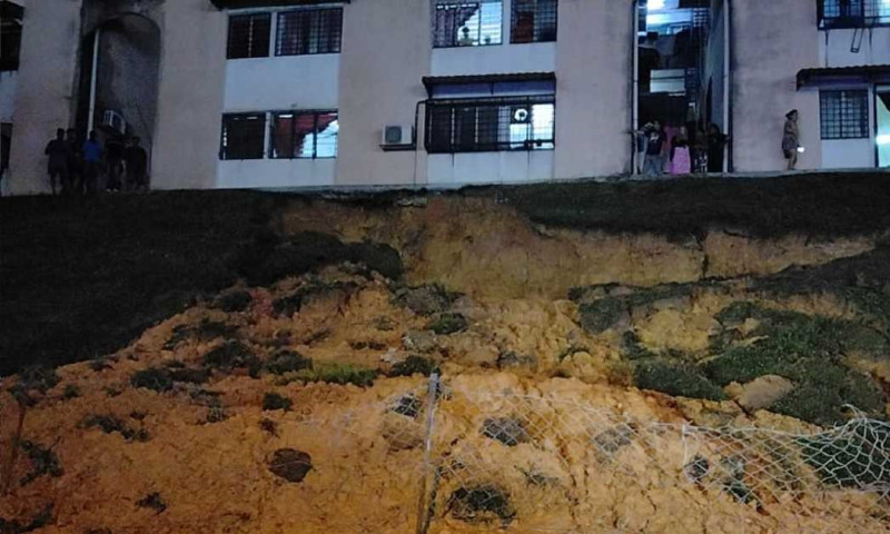 Fifteen families remain displaced as authorities assess safety of Damai Perdana Flats