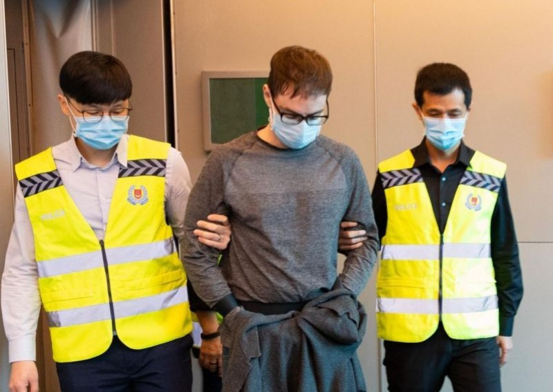 Canadian bank robber jailed in Singapore, escapes caning