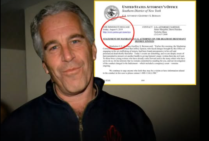 US Court releases alleged Epstein suicide note amid renewed scrutiny of jail death