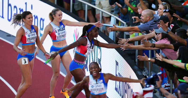 USA take home women’s world 4x100m relay gold
