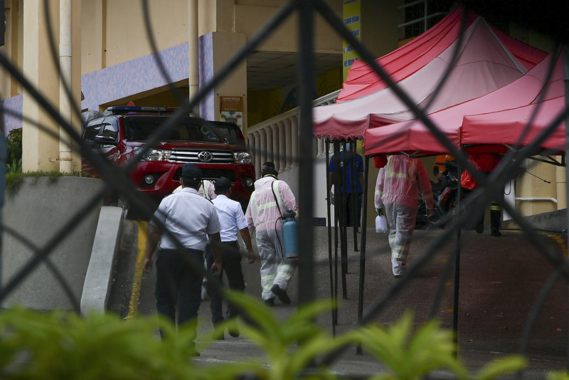 Sanitisation works at two schools in Putrajaya 