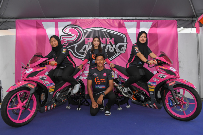 Riding pink 